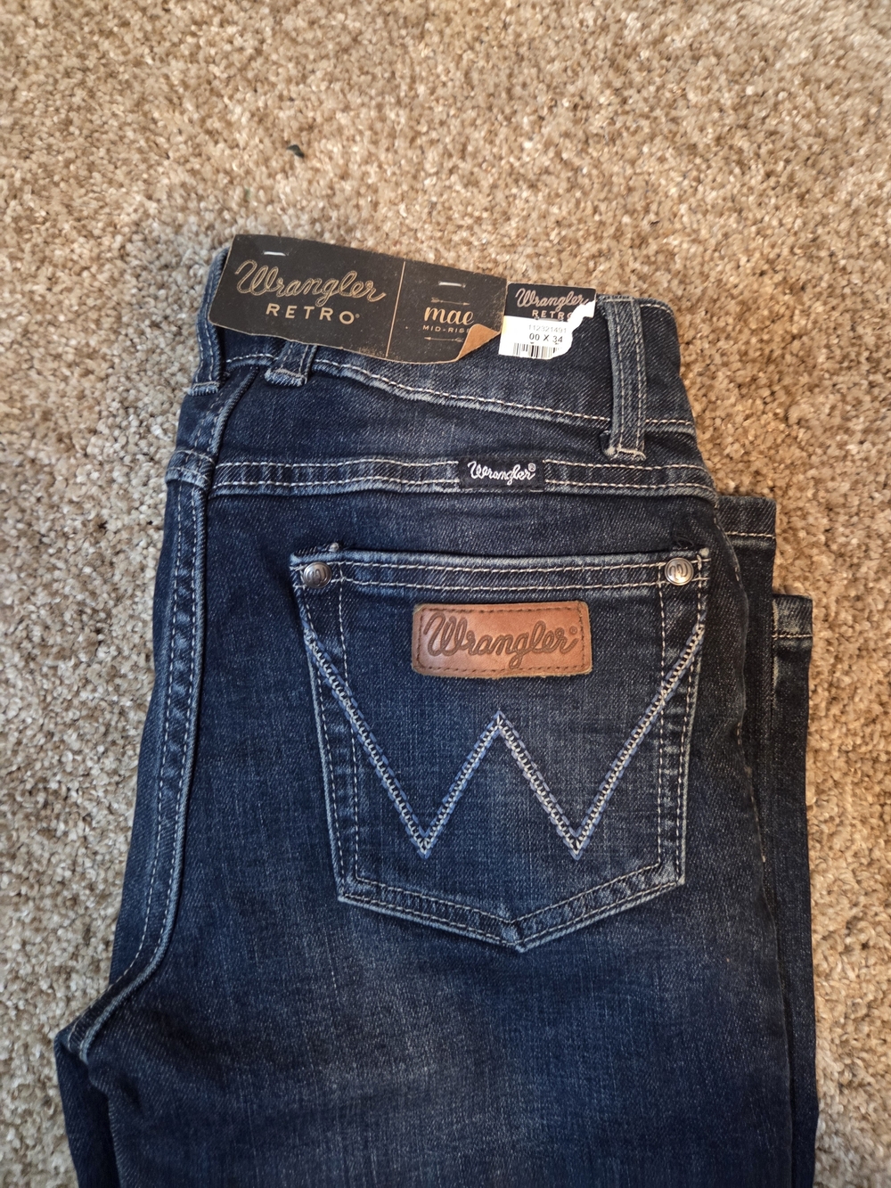 Wrangler Retro Women's Dark Blue Denim Jeans
